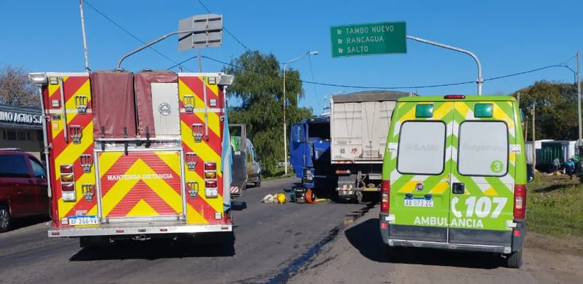 choque tres camiones pergamino