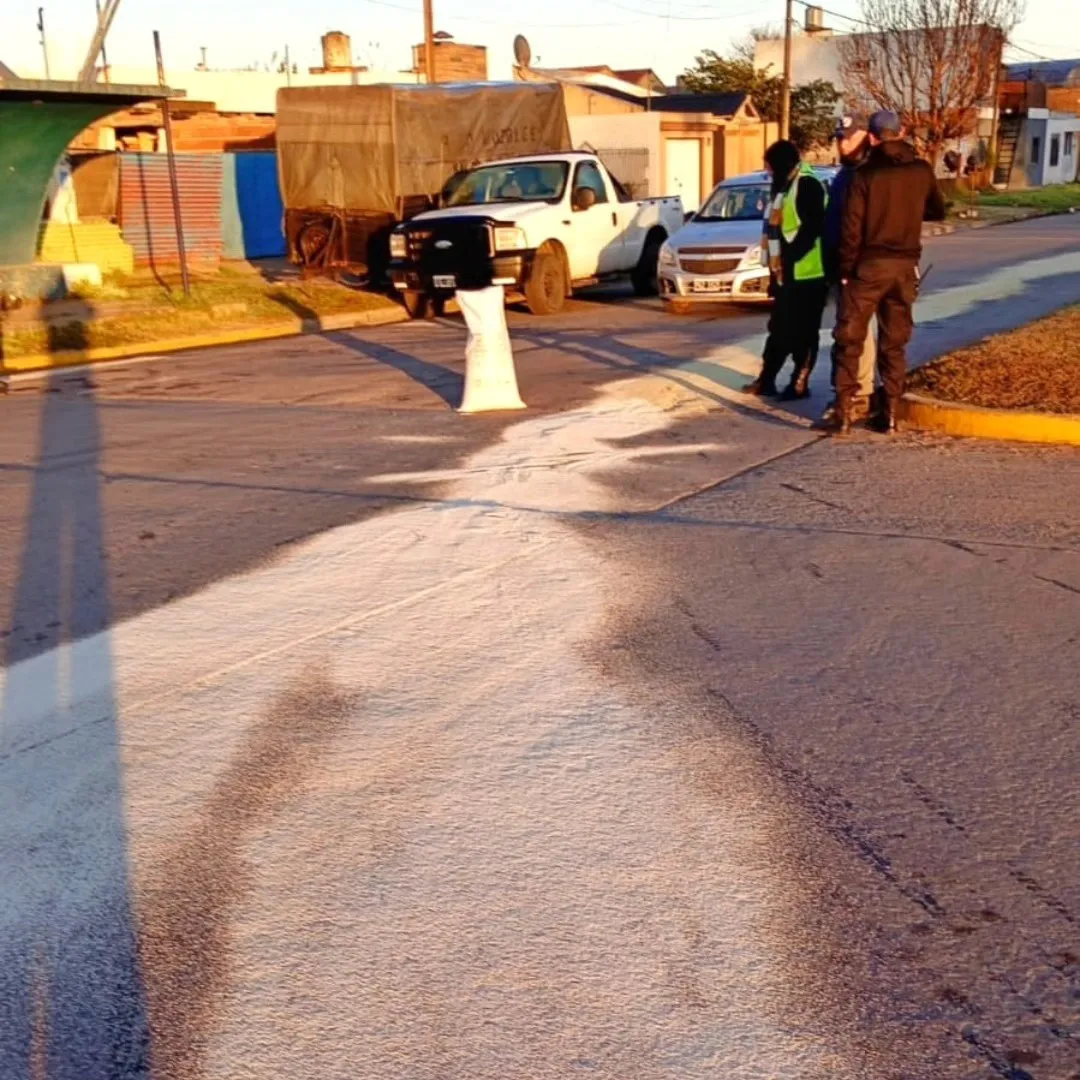 derrame aceite salto